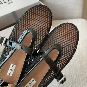 Ballet brown mesh flats, view 2