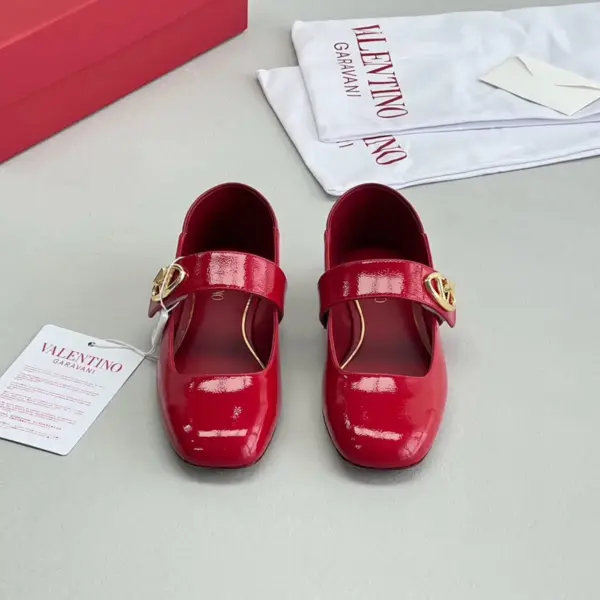 Ballet burgundy leather flats, view 1