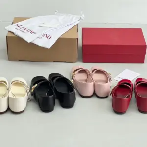 Ballet burgundy leather flats, view 2