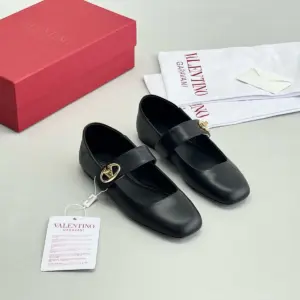 Ballet burgundy leather flats, view 3