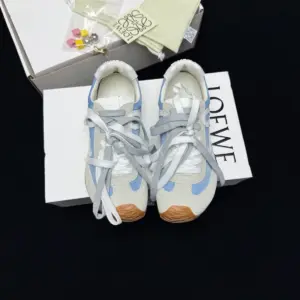 Ballet grey leather flats, view 3