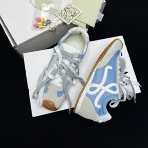 Ballet grey leather flats, view 5