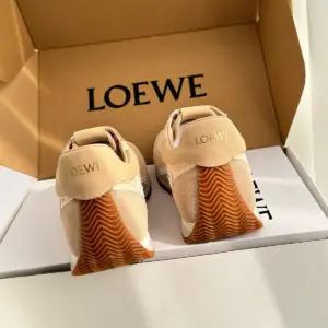 Beige suede sneakers, view 2
