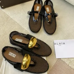 Black knit loafers, view 5