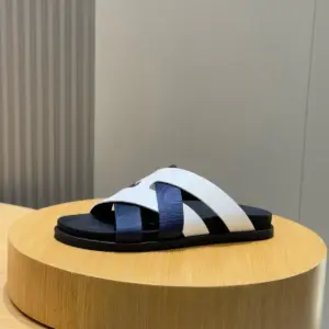 Black leather sandals, view 4