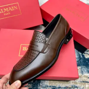 Black patent leather derby shoes, view 4