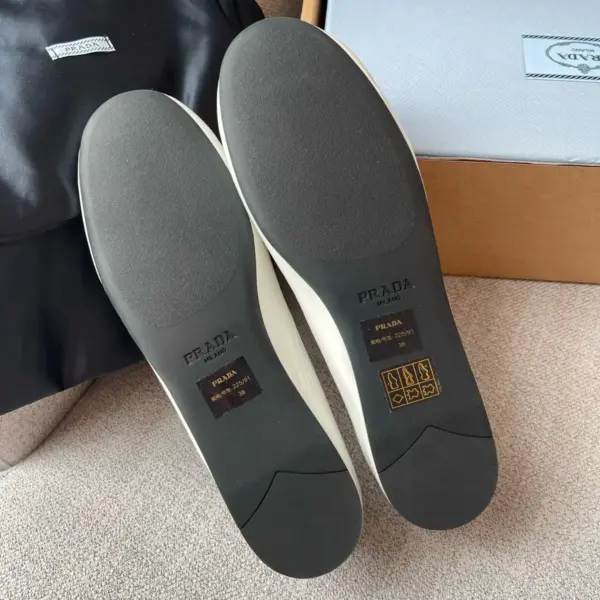 Black patent leather flats, view 1