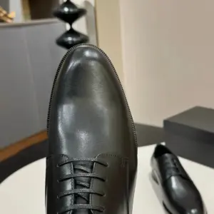 Black patent leather loafers, view 5