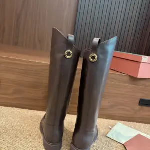 Black suede boots, view 2