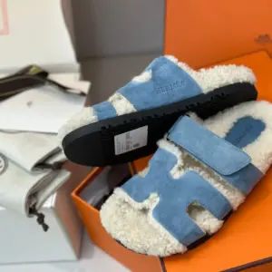 Black suede sandals, view 4