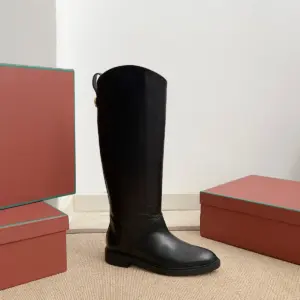 Brown leather boots, view 5