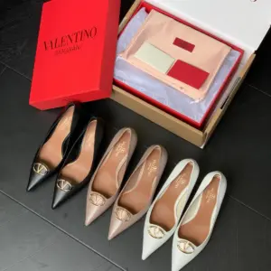 Brown leather heels, view 5