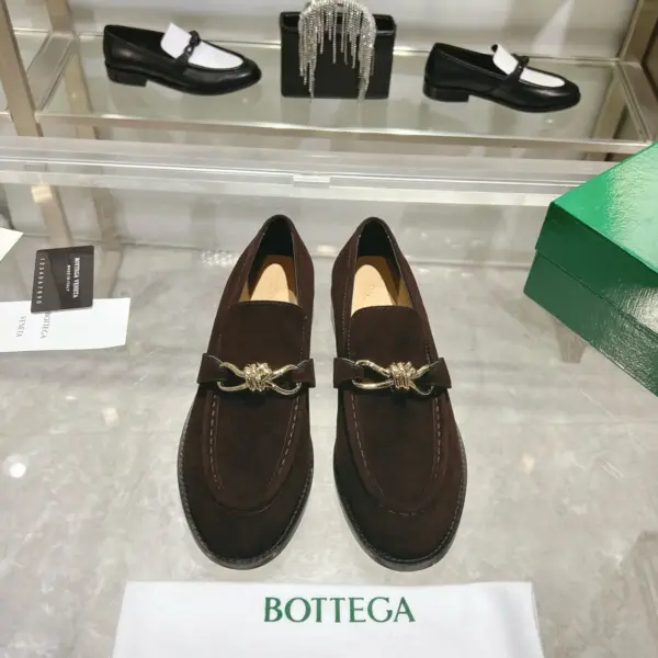 Brown suede loafers, view 1