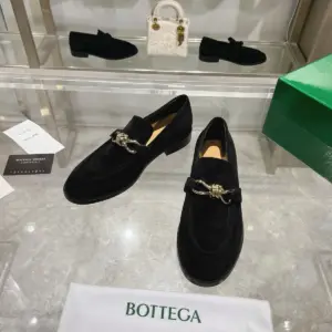 Brown suede loafers, view 2