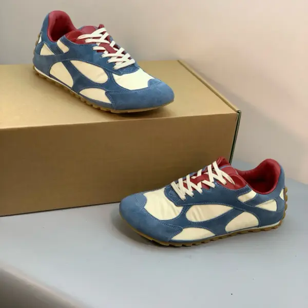 Brown suede sneakers, view 1