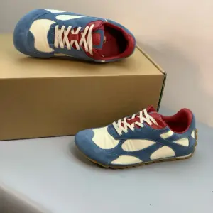 Brown suede sneakers, view 3