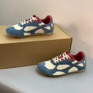 Brown suede sneakers, view 4