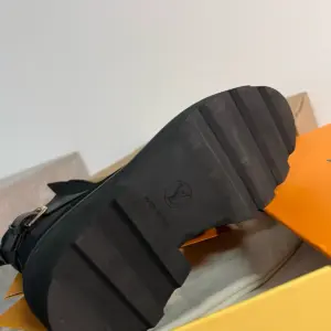 Buckle black suede boots, view 2