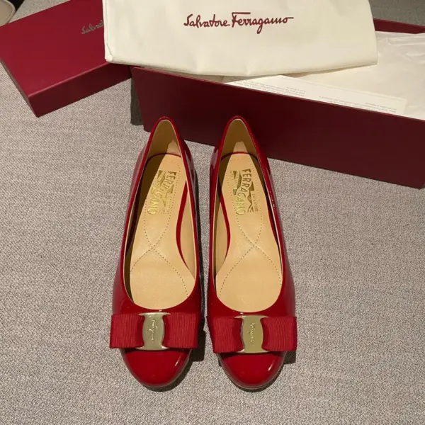 Buckle brown leather flats, view 1