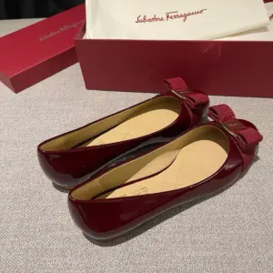 Buckle brown leather flats, view 2