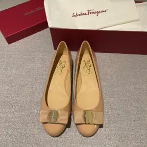 Buckle brown leather flats, view 4
