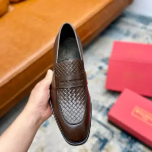Casual black leather oxford shoes, view 4