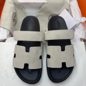 Classic beige leather sandals, view 5