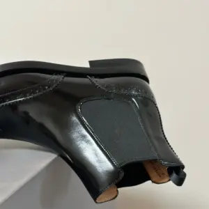 Classic black leather boots, view 2