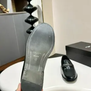 Formal black leather derby shoes, view 2