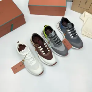 Grey mesh sneakers, view 3