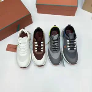 Grey mesh sneakers, view 4