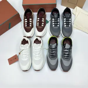 Grey mesh sneakers, view 5