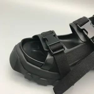 Mary jane black suede flats, view 4