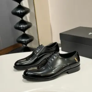 Men s Black Patent leather loafers, view 2