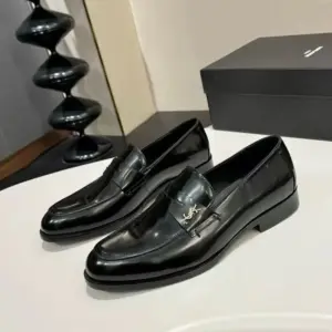 Patent leather derby shoes, view 2