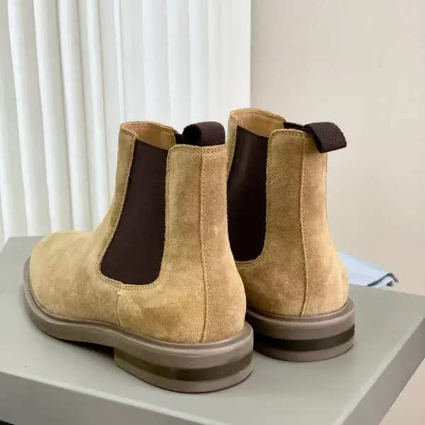 Mens brown leather boots, view 1