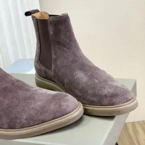 Mens brown leather boots, view 4