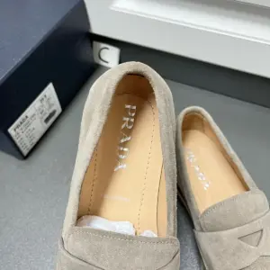 Mens brown suede loafers, view 5