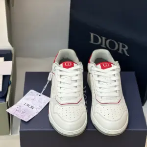Perforated white leather sneakers, view 5