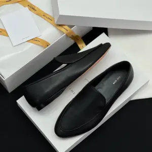 Retro brown suede loafers, view 5