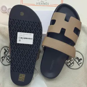 Tan leather sandals, view 3