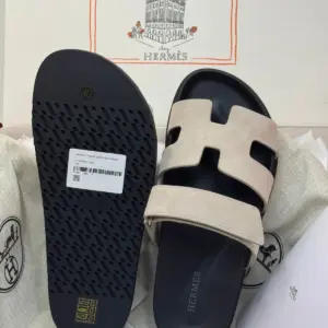 Tan leather sandals, view 4