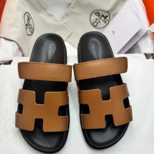 Tan leather sandals, view 5