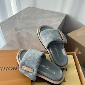 Velcro black leather slippers, view 2