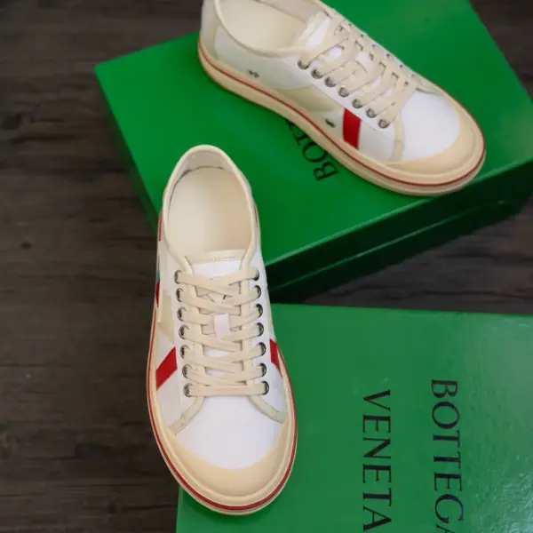 White canvas sneakers, view 1