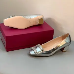 White leather flats, view 2
