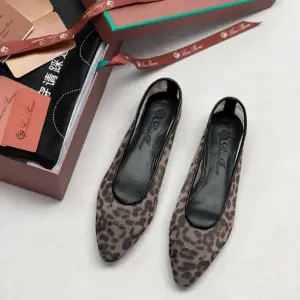 Womens black satin flats, view 5