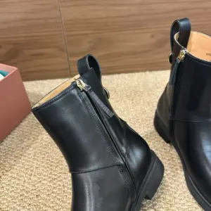 Womens brown leather boots, view 5